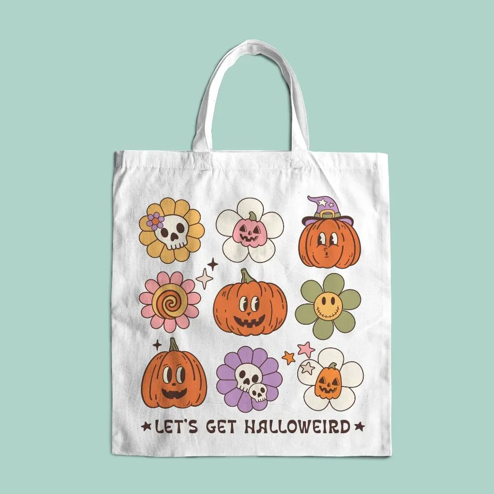 Let's Get Halloweird - Halloween Tote Bag - Picture 2 of 2